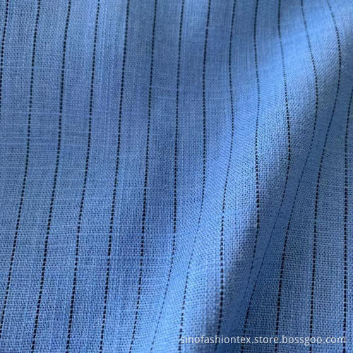 Linen Viscose Yarn Dyed Stripe